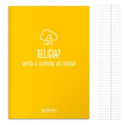 Zeszyt A5 60k kratka religia przedmiotowy soft touch HERLITZ