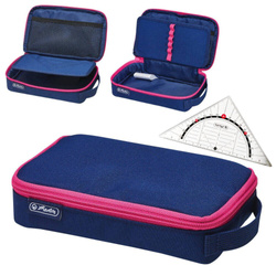 Piórnik kosmetyczka saszetka + ekierka 2GO HERLITZ