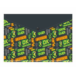 Teczka kopertowa koperta na zatrzask A4 PP game BIURFOL