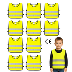Kamizelka odblaskowa ostrzegawcza dla dzieci przedszkolaków 42x45cm 10szt