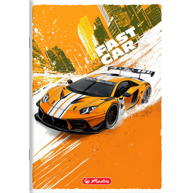 Zeszyt A5 32 kartki w kratkę z marginesem 70g/m2 Fast Car HERLITZ