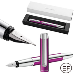 Pióro wieczne PURA P40 EF Purple aluminiowe na prezent FWI PELIKAN