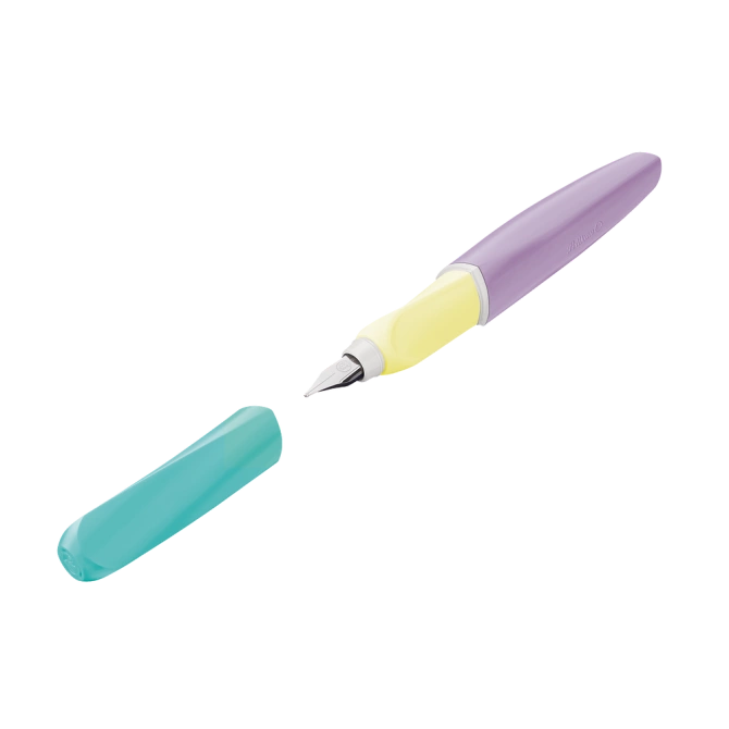 Pióro wieczne Twist nabój prawo/lewo pastelowe Color Blocking PELIKAN