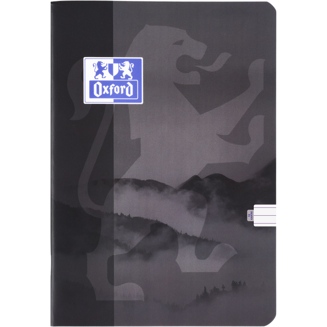 Zeszyt A5 32 kartki w linie z marginesem 99,4µm anti-scratch szary OXFORD