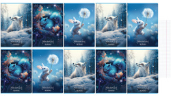 Zeszyt A5 16 kartek w kratkę z marginesem 70g/m2 Wonderland 10szt HERLITZ