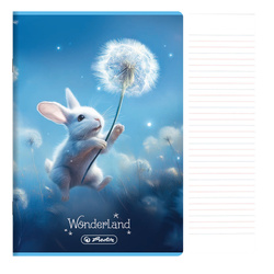 Zeszyt A5 16 kartek podwójna linia kolorowa 3linie 70g/m Wonderland HERLITZ
