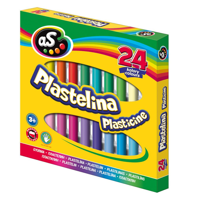 Plastelina szkolna klasyczna okrągła 24k aS ASTRA