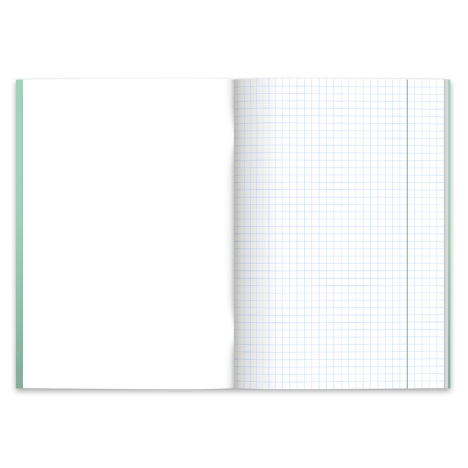 Zeszyt A5 32k kratka okładka z folii PP Eco Pastel Colors zielony HERLITZ