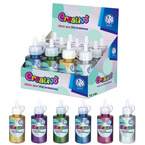 Zestaw klej brokatowy z brokatem XXL w tubce 6 kolorów 12szt po 60ml ASTRA