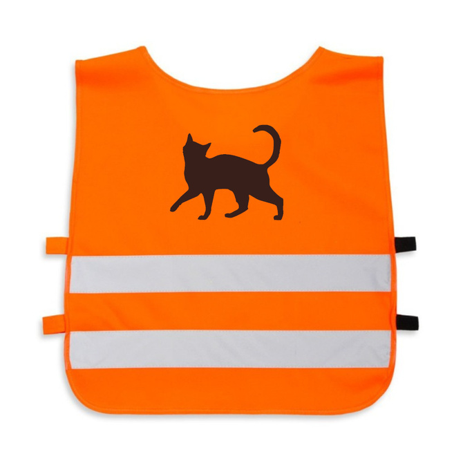 Kamizelka odblaskowa z własnym nadrukiem dla dzieci młodzieży logo napis