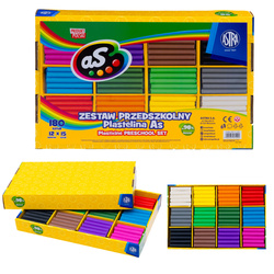 Plastelina zestaw XL do przedszkola 12kolx15szt 180 szt AS ASTRA