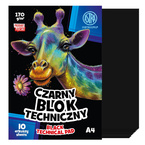 Blok techniczny czarny A4 10 kartek 170g/m2 ASTRA