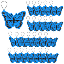 Brelok breloczek gadżet odblaskowy odblask zawieszka motyl motylek 25szt