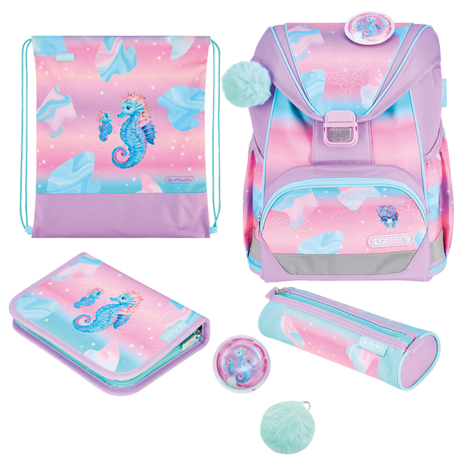 Zestaw tornister plecak UltraLight Plus konik morski Ocean Lights HERLITZ