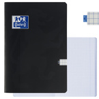 Zeszyt A4 60 kartek w kratkę z marginesem 99,4µm anti-scratch czarny OXFORD