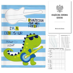 Książeczka Zdrowia Dziecka Książeczka Szczepień A5+okładka dinozaur