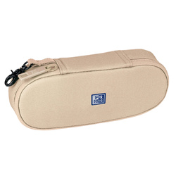 Piórnik kosmetyczka etui usztywniany beżowy B-HOOK OXFORD