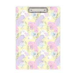 Deska z klipem clipboard podkładka do pisania PVC A4 lineart Women BIURFOL