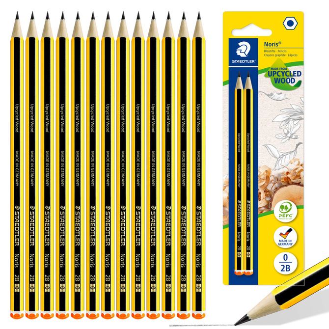 Ołówek drewniany 2B bez gumki Noris 12szt STAEDTLER