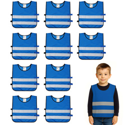 Kamizelka odblaskowa ostrzegawcza dla dzieci przedszkolaków 42x45cm 10szt