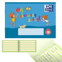 Poziomy zeszyt A5 16k specjalna linia do nauki pisania i kaligrafii OXFORD