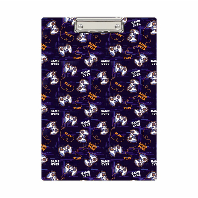 Deska z klipem clipboard podkładka do pisania PVC A4 pady Gamepad BIURFOL