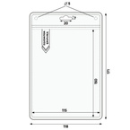 Smycz reklamowa 20mm nadruk 1-stronny + identyfikator holder A6 100szt