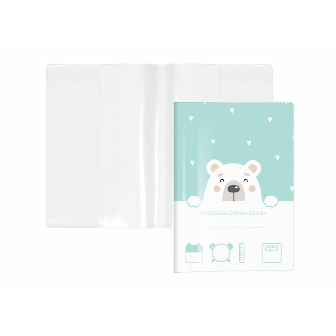 Okładka ochronna etui na książeczkę zdrowia dziecka niedźwiedź miś PVC