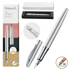 Pióro wieczne Jazz Noble Elegance M P36 pudełko prezent Silver PELIKAN