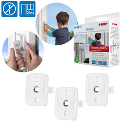 Zabezpieczenie klamki okna drzwi balkonowych 3szt REER