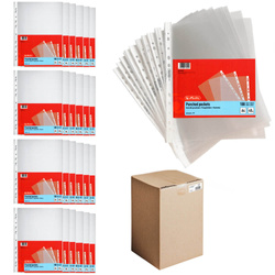 Koszulki obwoluty A4 groszkowe na dokumenty 2500szt 40mic HERLITZ