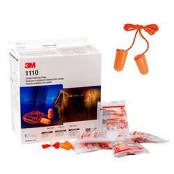 Stopery zatyczki uszu z sznurkiem 1110 3M 100par