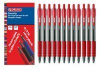 12x długopis żelowy Smoothy 0,7mm czerwony HERLITZ
