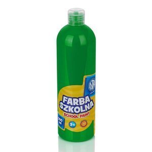 Farba plakatowa w butelce 500ml jasnozielona ASTRA