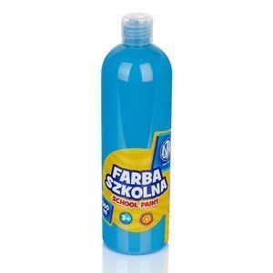 Farba plakatowa w butelce 500ml niebieska ASTRA