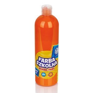 Farba plakatowa w butelce 500ml pomarańczowa ASTRA