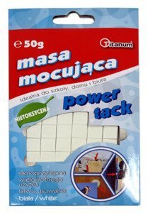 Masa mocująca samoprzylepna biała Power tack 50g