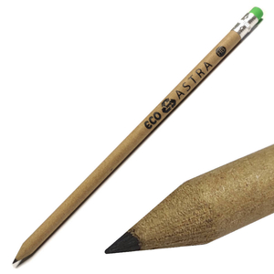 Ołówek HB z papieru kraftowego ECO z gumką ASTRA