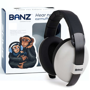 Słuchawki ochronne nauszniki dzieci do 3lat BANZ Grey