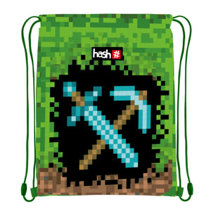 Worek plecak Minecraft na buty obuwie kapcie Pixel PWR 33x40cm HASH ASTRA