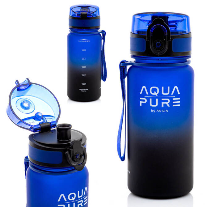 Bidon na wodę AQUA PURE butelka dla dziecka tritan 400ml BPA FREE ASTRA