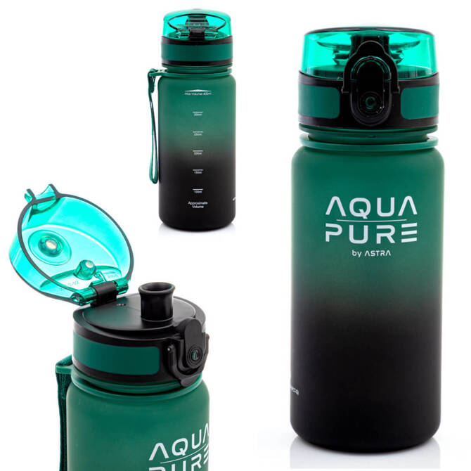 Bidon na wodę AQUA PURE butelka dla dziecka tritan 400ml BPA FREE ASTRA