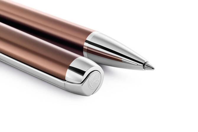 Długopis PURA K40 Mocha aluminium obrotowy na prezent PELIKAN