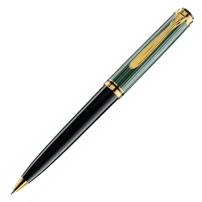 Długopis Souverän K600 Stresemann Black-Green obrotowy na prezent PELIKAN