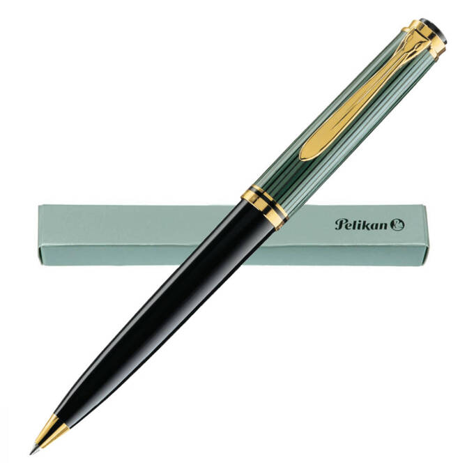 Długopis Souverän K800 Stresemann Black-Green obrotowy na prezent PELIKAN