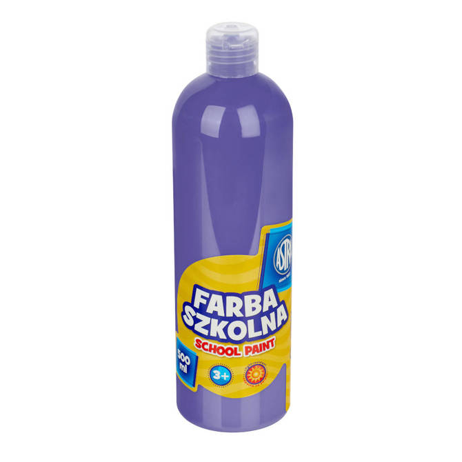 Farba plakatowa w butelce 500ml fioletowa ASTRA