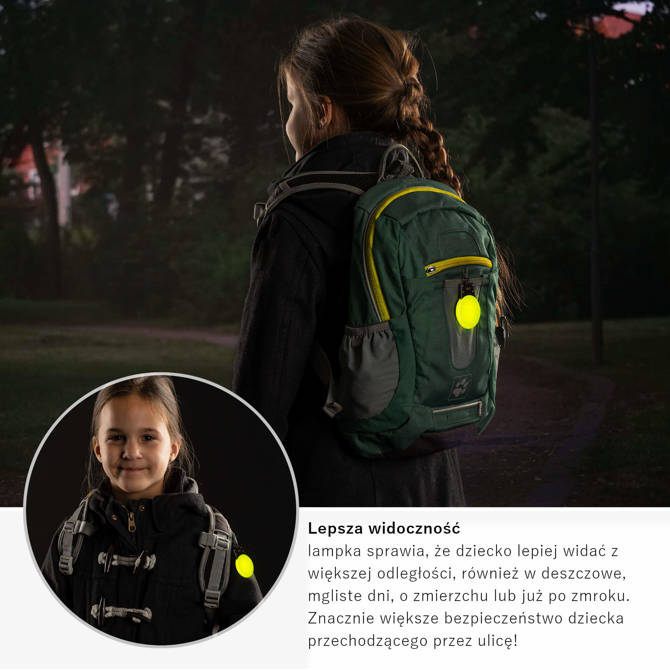 Lampka LED breloczek odblaskowy Light&Go REER