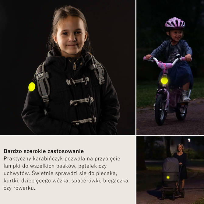 Lampka LED breloczek odblaskowy Light&Go REER