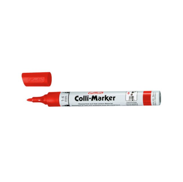 Marker permanentny czerwo Colli-Marker 10x HERLITZ