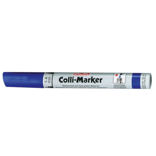 Marker permanentny niebie Colli-Marker 10x HERLITZ